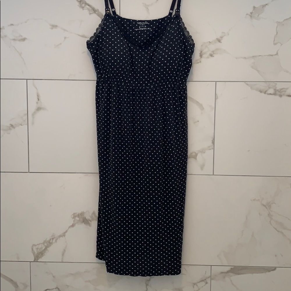 Maternity and nursing motherhood night gown